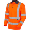 EcoViz Woolsery Men’s Long-Sleeve Hi-Vis Polo Shirt