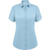 Enya Women’s Light Blue Short-Sleeve Blouse