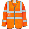 Ultra Long-Sleeve Zip-Up Hi-Vis Vest