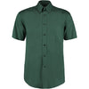 Men’s Bottle Green Short-Sleeve Oxford Shirt