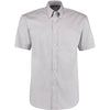 Men’s Silver Short-Sleeve Oxford Shirt