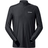Tech Tee Men’s Black Half-Zip Long-Sleeve T-Shirt