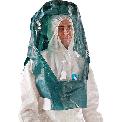 4000 Model 516 Green Chemical Cape Hood with Visor