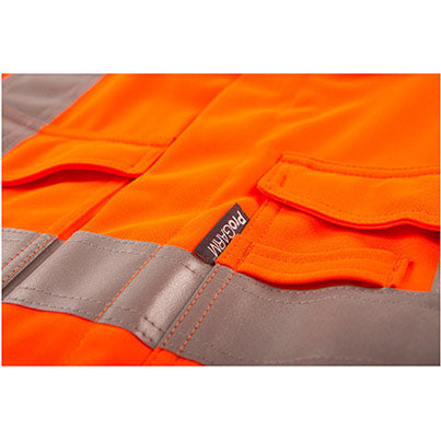 4690 Men’s Orange Hi-Vis Arc-Flash Overalls with Kneepad Pockets