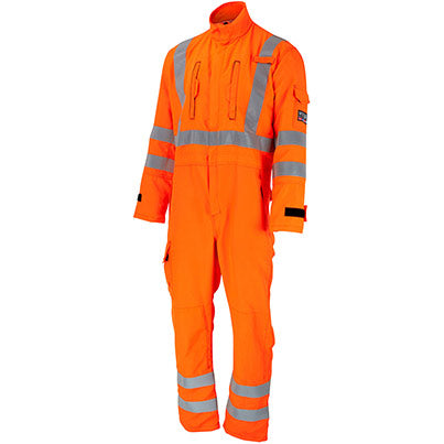 4693 Men’s Hi-Vis Arc-Flash Overalls with Kneepad Pockets