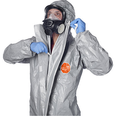 6000 F Plus CHZ5 Grey Chemical Coverall
