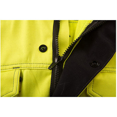 6444 Navy Hi-Vis Arc-Flash Overalls with Kneepad Pockets