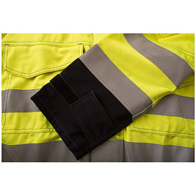 6444 Navy Hi-Vis Arc-Flash Overalls with Kneepad Pockets