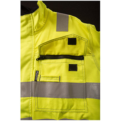 6444 Navy Hi-Vis Arc-Flash Overalls with Kneepad Pockets