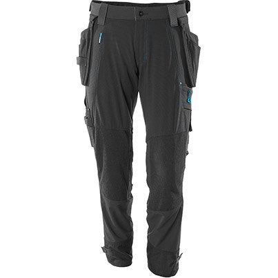 MASCOT ADVANCED 17031 Men’s Black Trousers with Holster Pockets