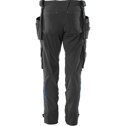 MASCOT ADVANCED 17031 Men’s Black Trousers with Holster Pockets