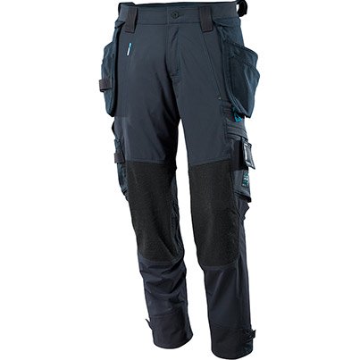 MASCOT ADVANCED 17031 Men’s Navy Trousers with Holster Pockets