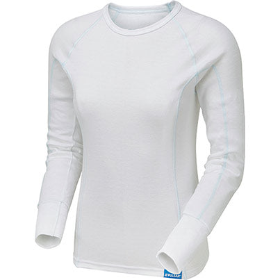BZ1550 Women’s White Long-Sleeve Thermal T-Shirt