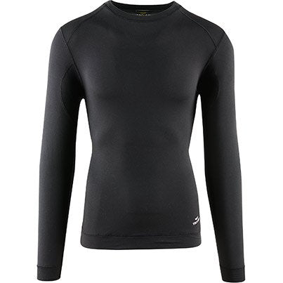 Black Long-Sleeve Wicking Base-Layer Vest