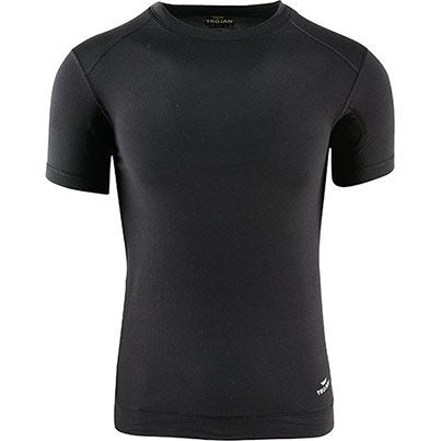 Black Short-Sleeve Wicking Base-Layer Vest