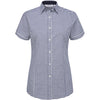 Elsa Women’s Checked Short-Sleeve Oxford Blouse