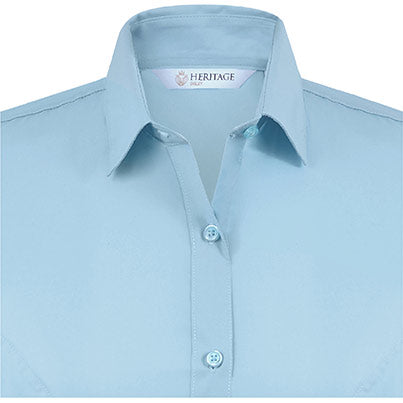 Enya Women’s Light Blue Short-Sleeve Blouse