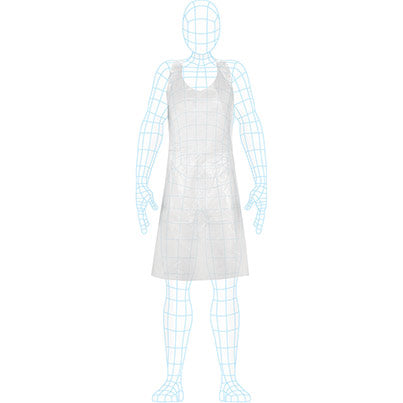 Essentials 10-Micron Disposable Aprons (Carton of 1000)
