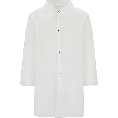 Essentials White Stud-Fastening Disposable Visitor’s Coats