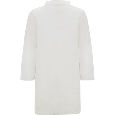 Essentials White Stud-Fastening Disposable Visitor’s Coats
