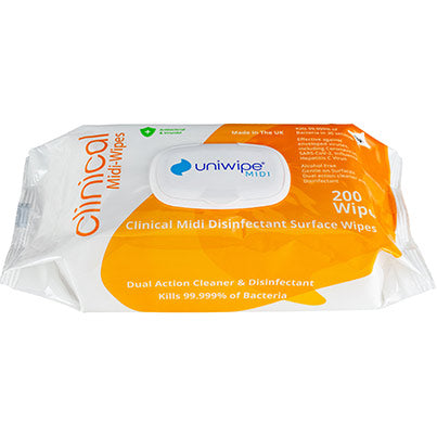 Uniwipe Sanitising Surface Wipes (Pack of 200)