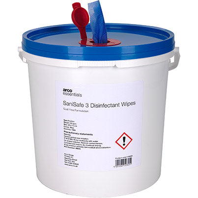 Sanisafe 3 Quat-Free Disinfectant Wet Wipes