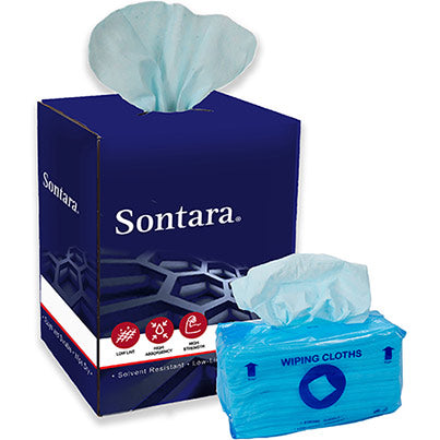 STC69 Creped Turquoise Cleaning Cloths Pack