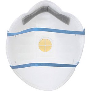 3M 8822 Valved Hand-Sanding and Power Tool FFP2 Dust Mask (Box of 10)