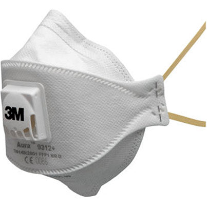 3M Aura 9312+ Valved Fold-Flat FFP1 Dust Mask (Pack of 10)