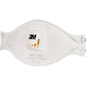 3M Aura 9322+ Gen3 Fold-Flat FFP2 Dust Mask (Pack of 10)