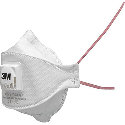 3M Aura 9332+ Gen3 Fold-Flat FFP3 Dust Mask (Box of 10)