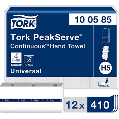 PeakServe Continuous Universal H5 Paper Towel (Pack of 12)