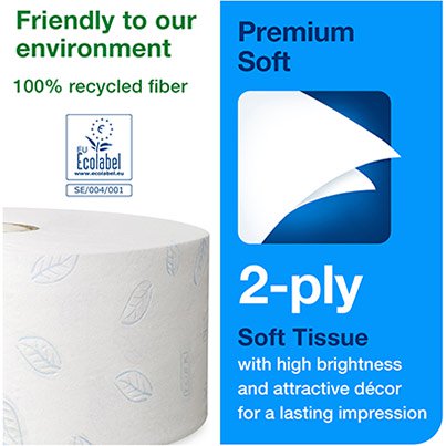 Premium T1 Soft Jumbo Toilet Roll 360m (Case of 6)