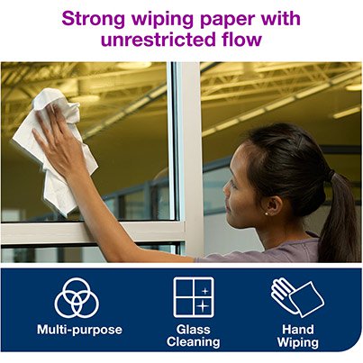 M1 Centrefeed Mini Wiping Paper Roll 120m (Case of 12)