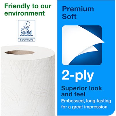 Premium T4 Soft Conventional Toilet Roll 49.5m (Case of 42)
