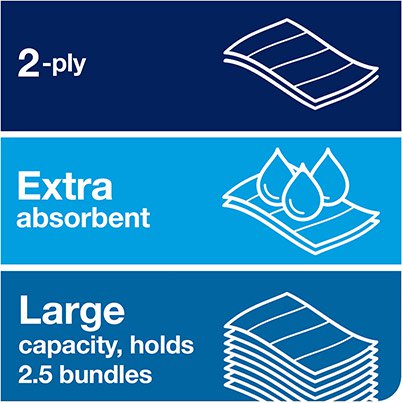 Xpress Premium H2 Multifold Soft Paper Towel Pack (Case of 21)