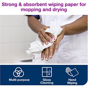 Advanced M2 Centrefeed Wiping Paper Plus Towel Roll 160m