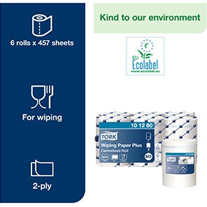 Advanced M2 Centrefeed Wiping Paper Plus Towel Roll 160m