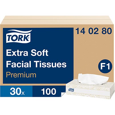Premium F1  Extra-Soft Facial Tissues Pack (Case of 30)