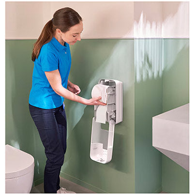 OptiServe T7 Twin Touch-Free Coreless Toilet Roll Dispenser