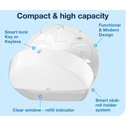 Elevation T2 Mini Jumbo Toilet Roll Dispenser