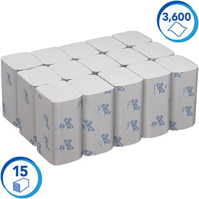 Scott Essential 6669 Folded Paper Towel Pack (Case of 15)