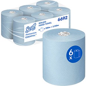 Scott Essential 6692 Detectable  Roll 350m (Case of 6)