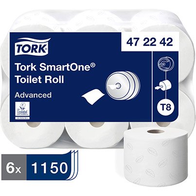 SmartOne Advanced T8 Toilet Roll 207m (Case of 6)