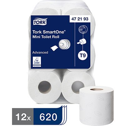 SmartOne Advanced T9 Mini Toilet Roll 111.6m (Case of 12)