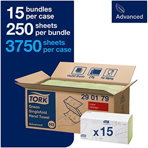 Advanced H3  Single-Fold Paper Towel Pack (Case of 15)