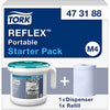 Reflex Performance M4 White Portable Centrefeed Dispenser