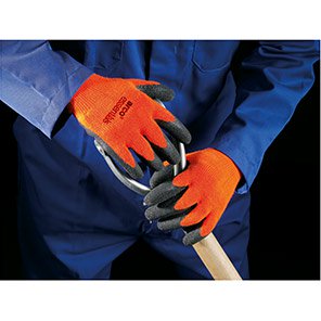 Hi-Vis Latex-Coated Work Gloves