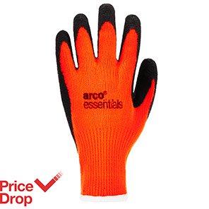 Hi-Vis Latex-Coated Work Gloves
