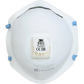 3M 8322 Valved FFP2 Dust Masks (Pack of 10)